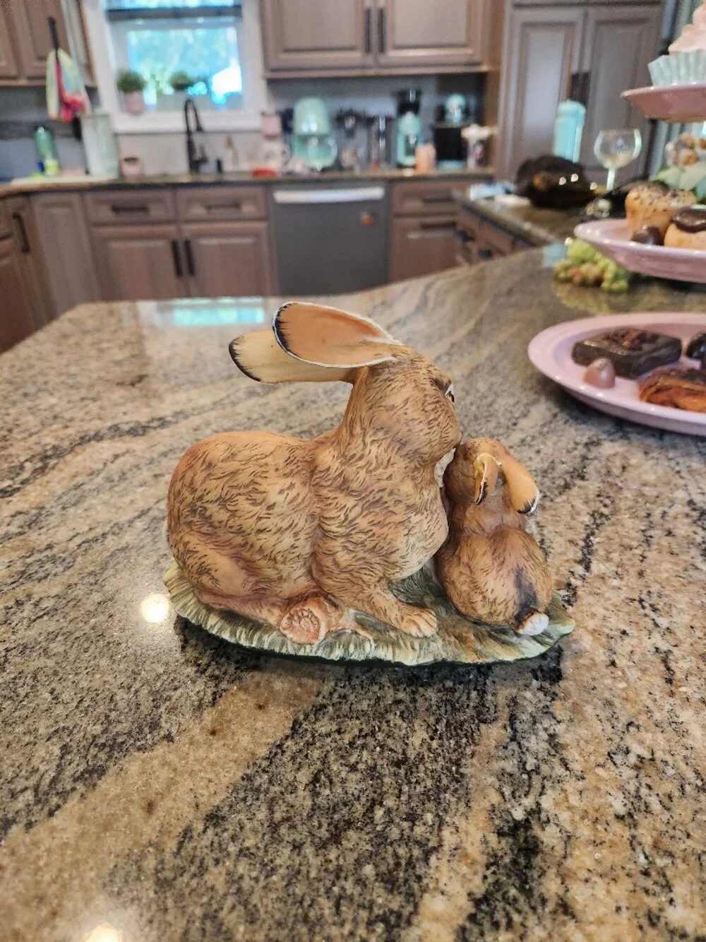 Home Interiors Rabbits Figurine